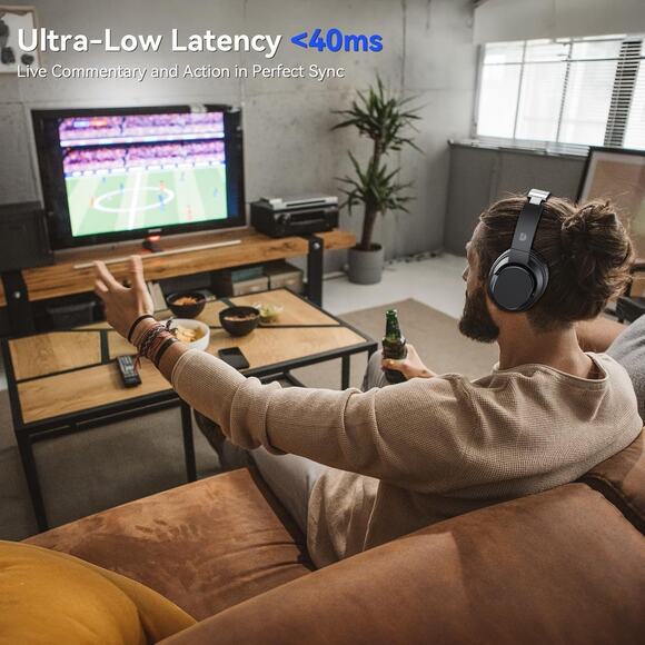 Wireless Headphones for TV, TV Headphones Wireless for Seniors, Versatile Chargi - Picture 3 of 7